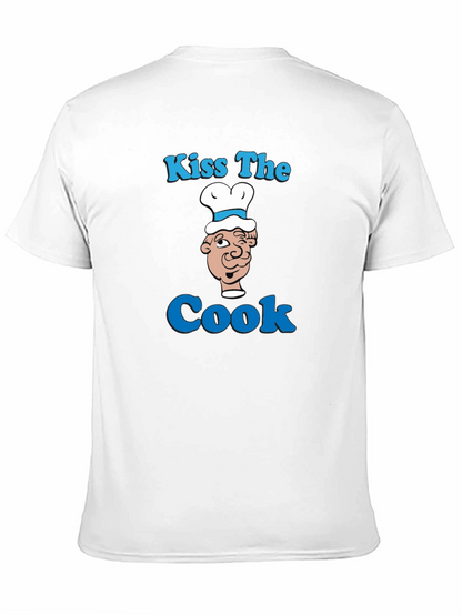 Kiss The Cook Graphic T-Shirt - Funny Chef Tee