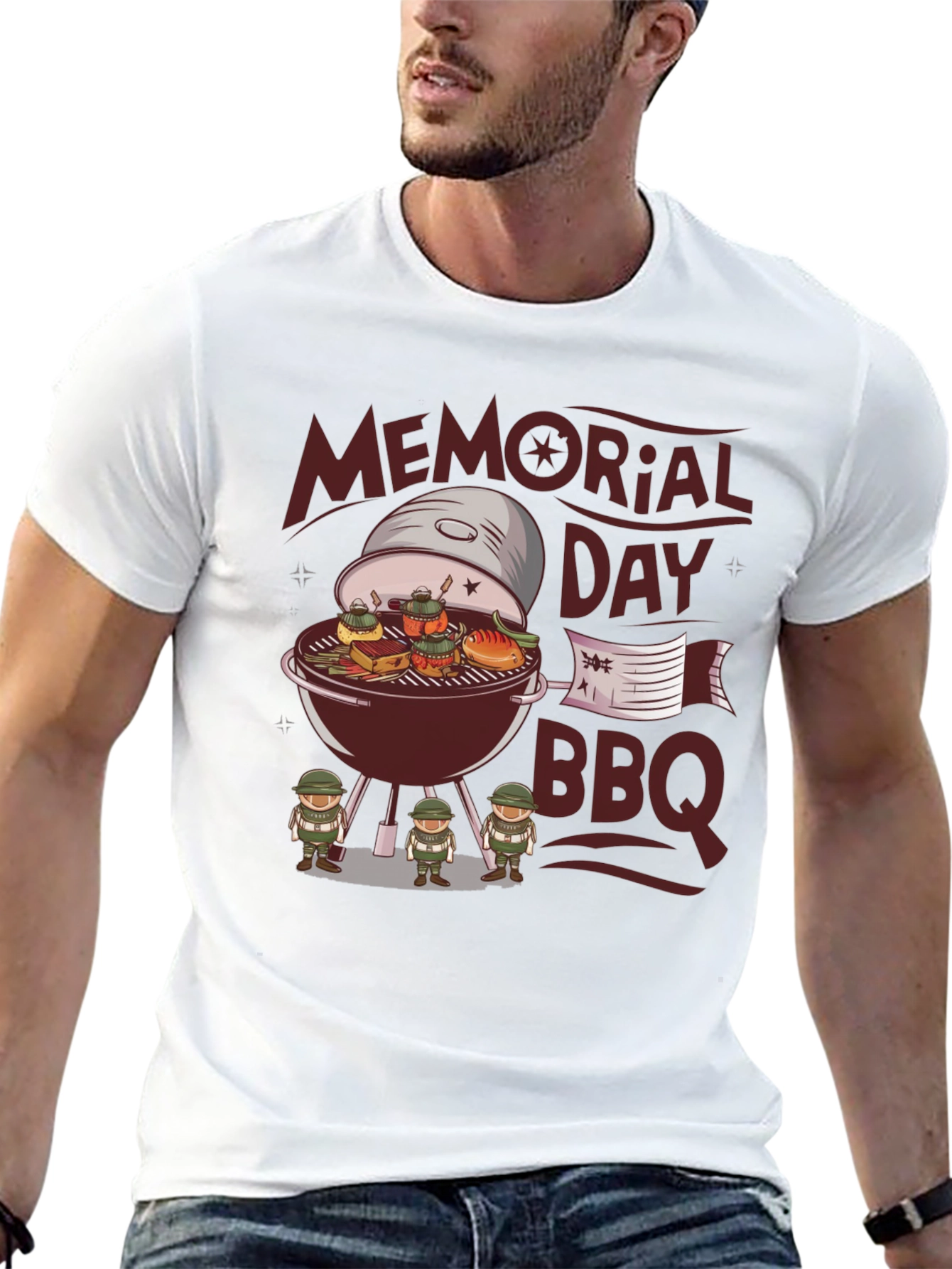 Memorial Day BBQ Graphic T-Shirt