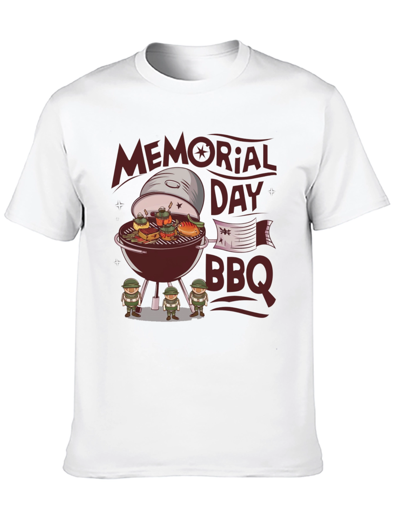 Memorial Day BBQ Graphic T-Shirt