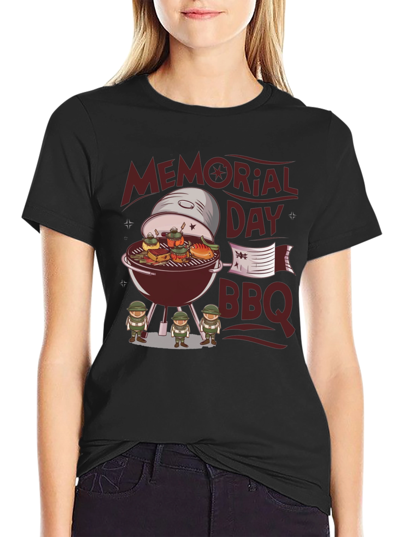 Memorial Day BBQ Graphic T-Shirt