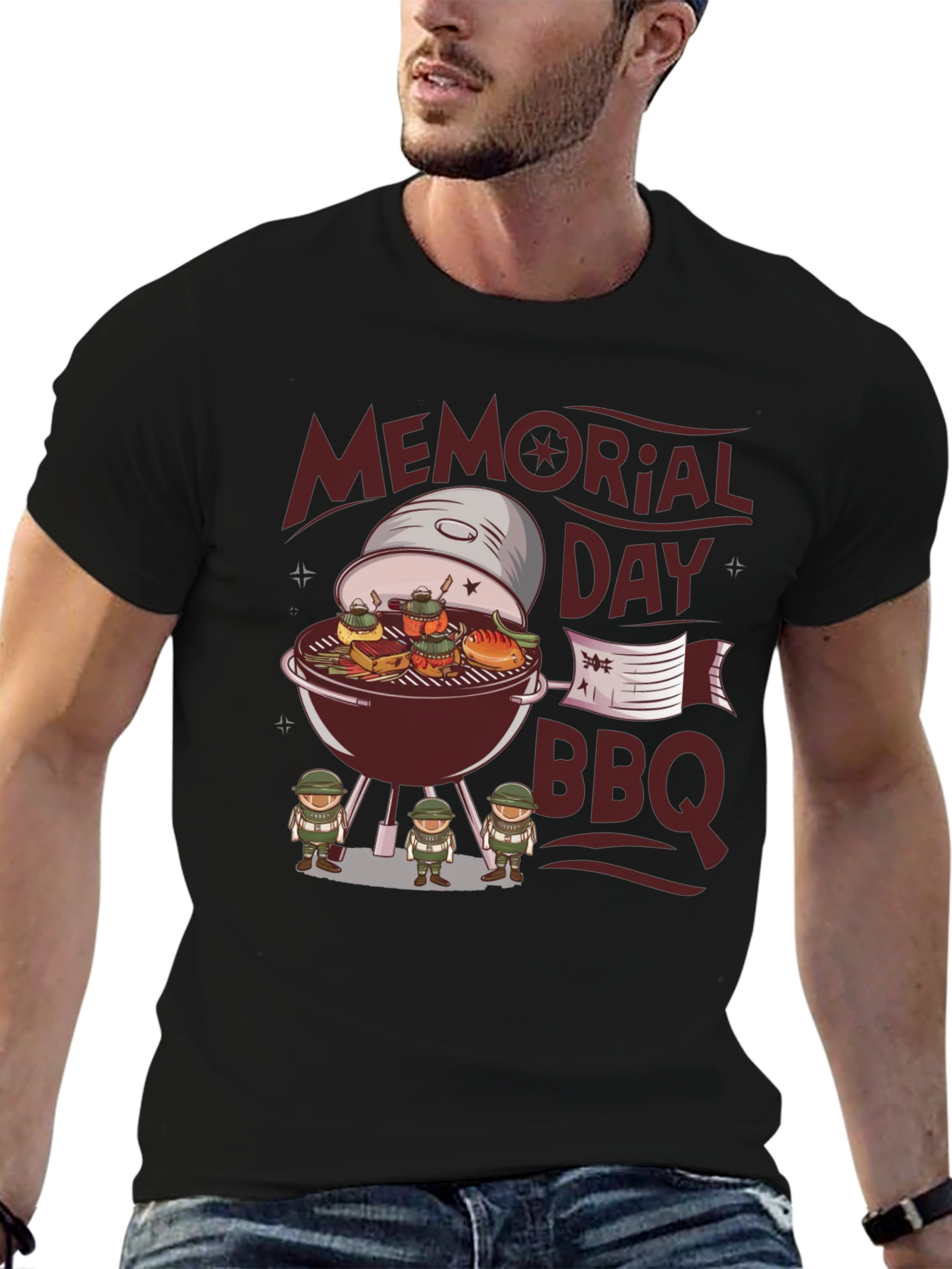 Memorial Day BBQ Graphic T-Shirt