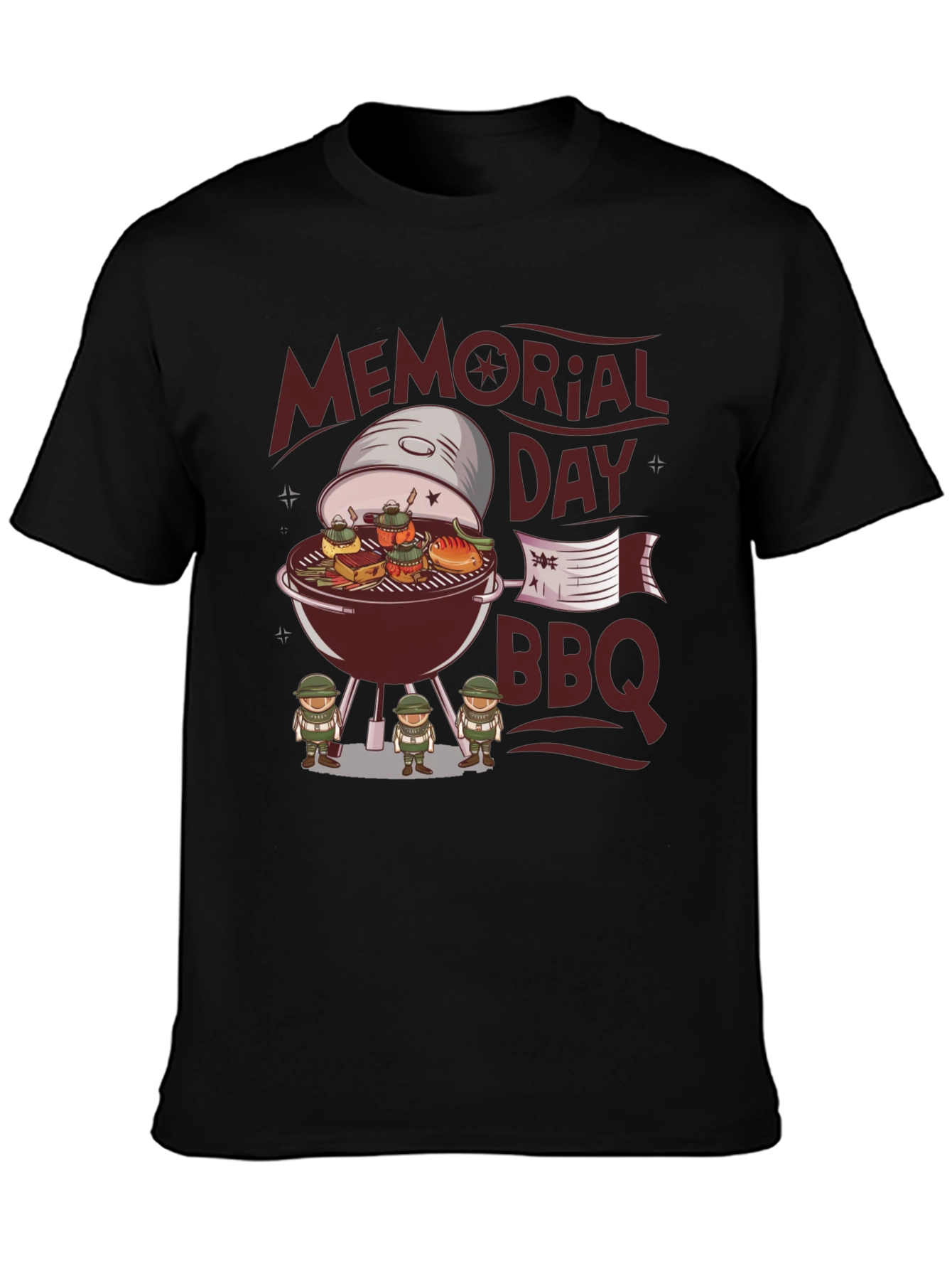 Memorial Day BBQ Graphic T-Shirt