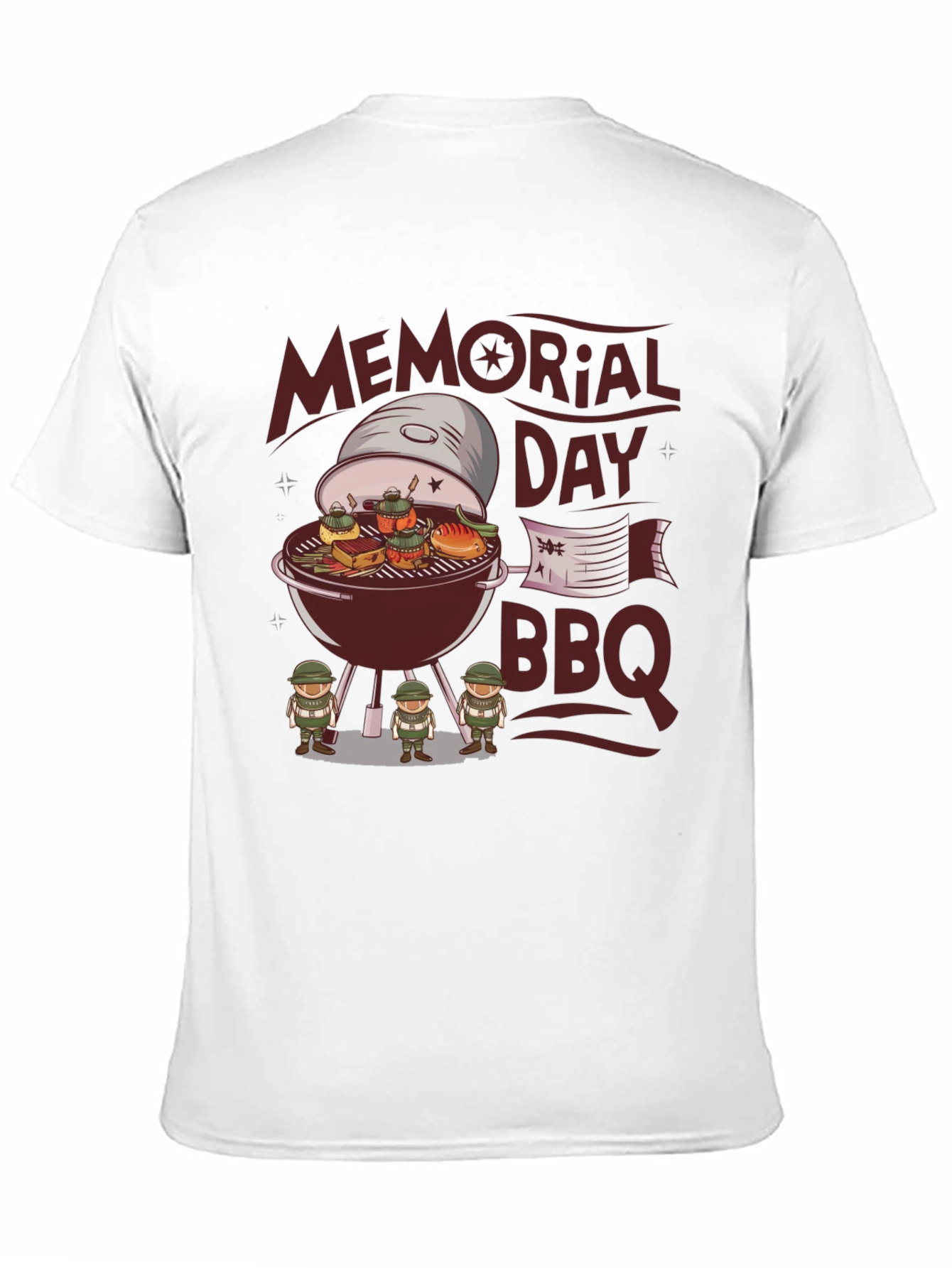 Memorial Day BBQ Graphic T-Shirt
