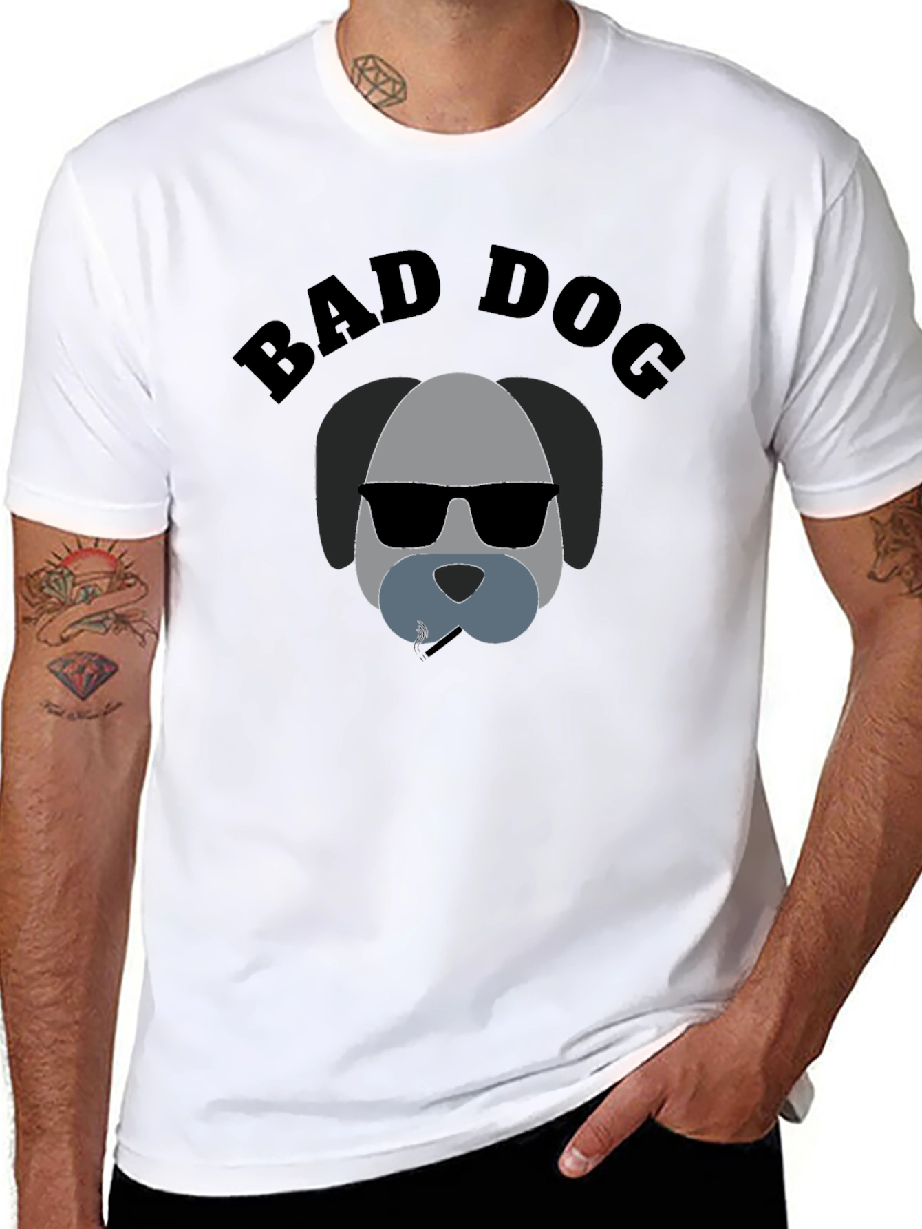Bad Dog T-Shirt - Cool Canine Graphic Tee