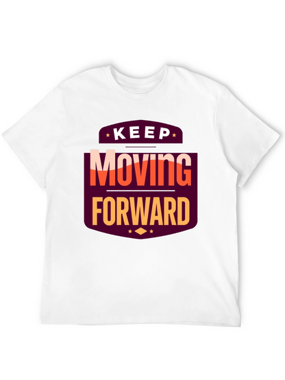Motivational T-Shirt: Keep Moving Forward Black Tee