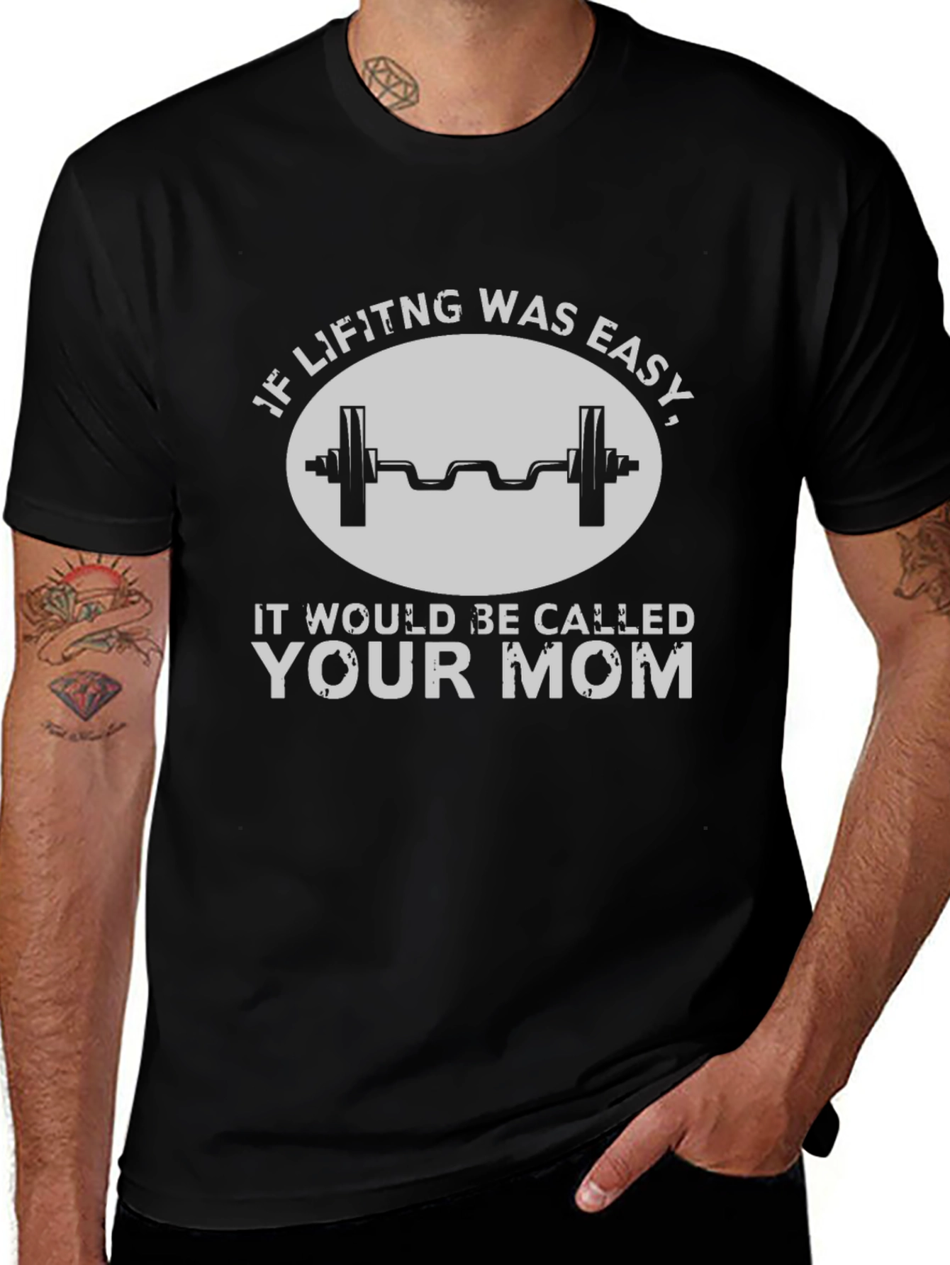 Funny Workout T-Shirt - If Lifting Was Easy
