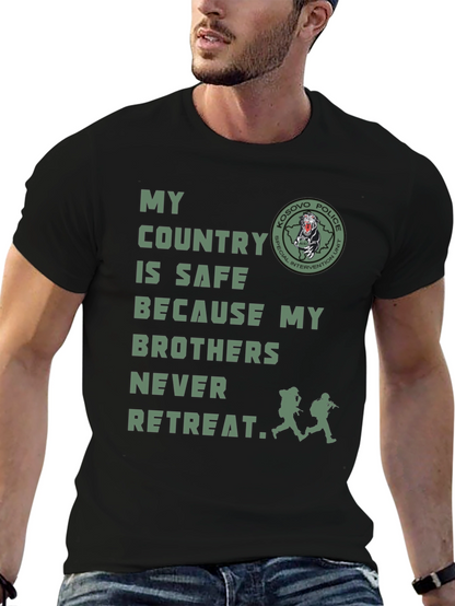 Kosovo Police Brothers Never Retreat T-Shirt