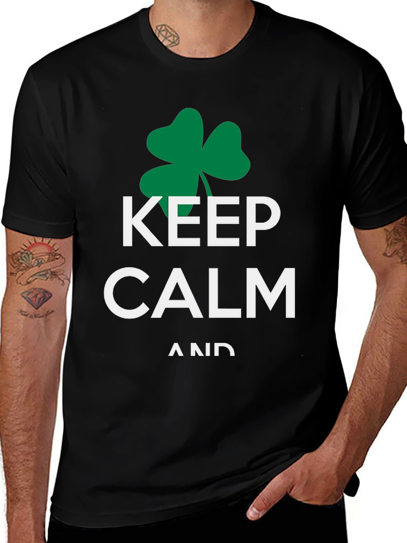 Keep Calm Shamrock T-Shirt - St. Patricks Day Tee