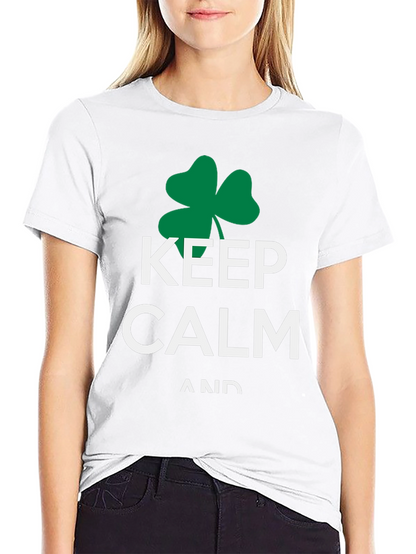 Keep Calm Shamrock T-Shirt - St. Patricks Day Tee