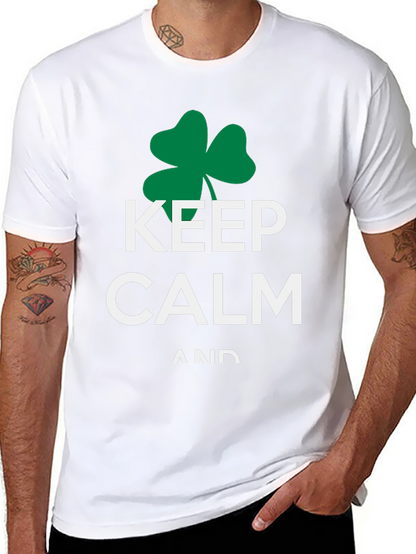 Keep Calm Shamrock T-Shirt - St. Patricks Day Tee