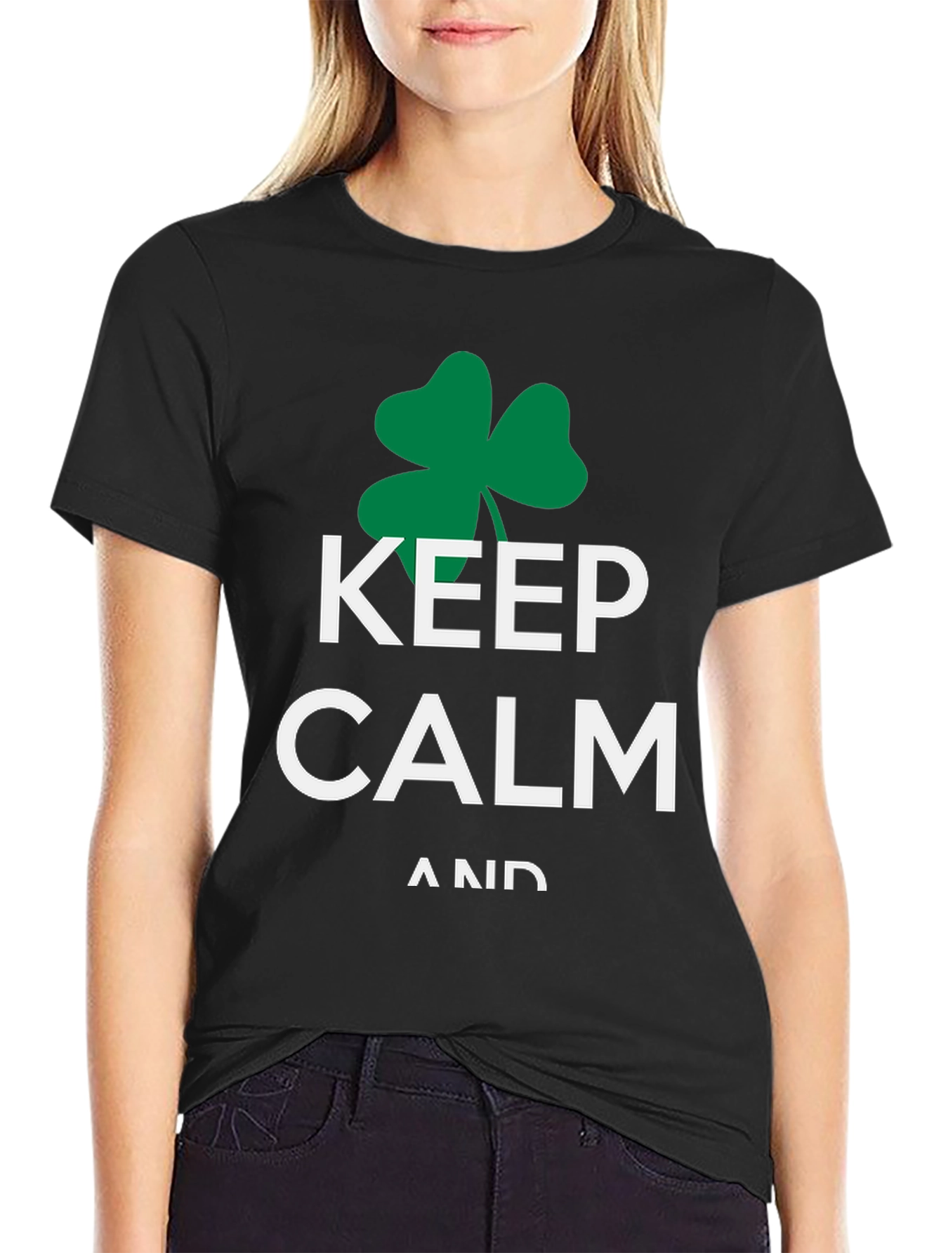 Keep Calm Shamrock T-Shirt - St. Patricks Day Tee