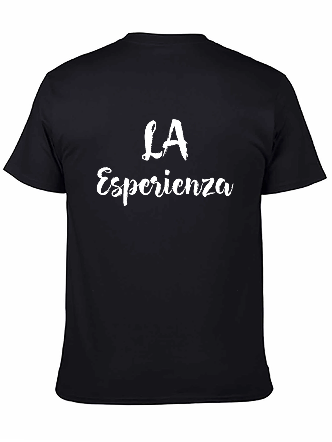 LA Esperienza Graphic Tee - Black Cotton T-Shirt