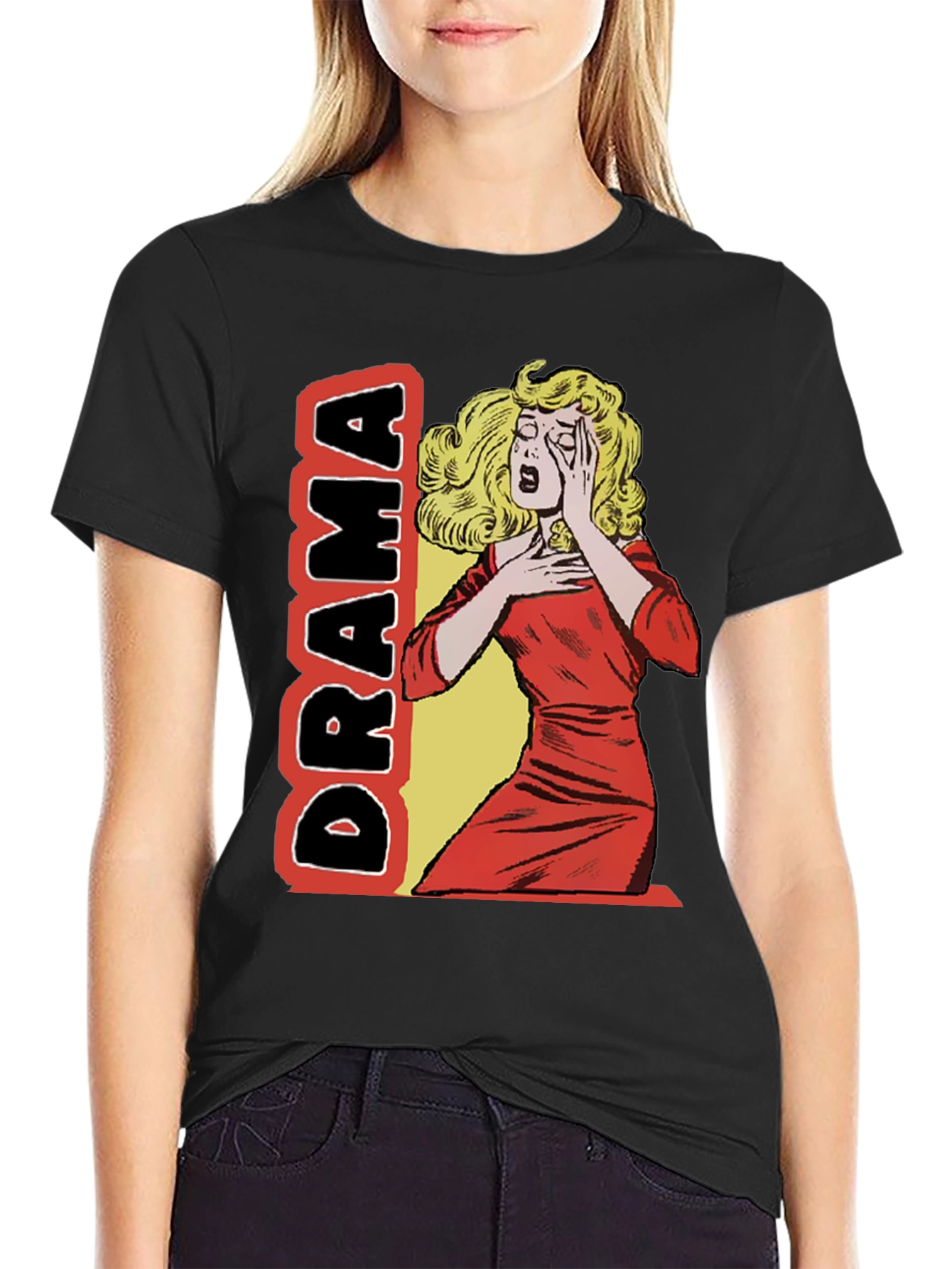 Drama Queen Graphic Tee - Black