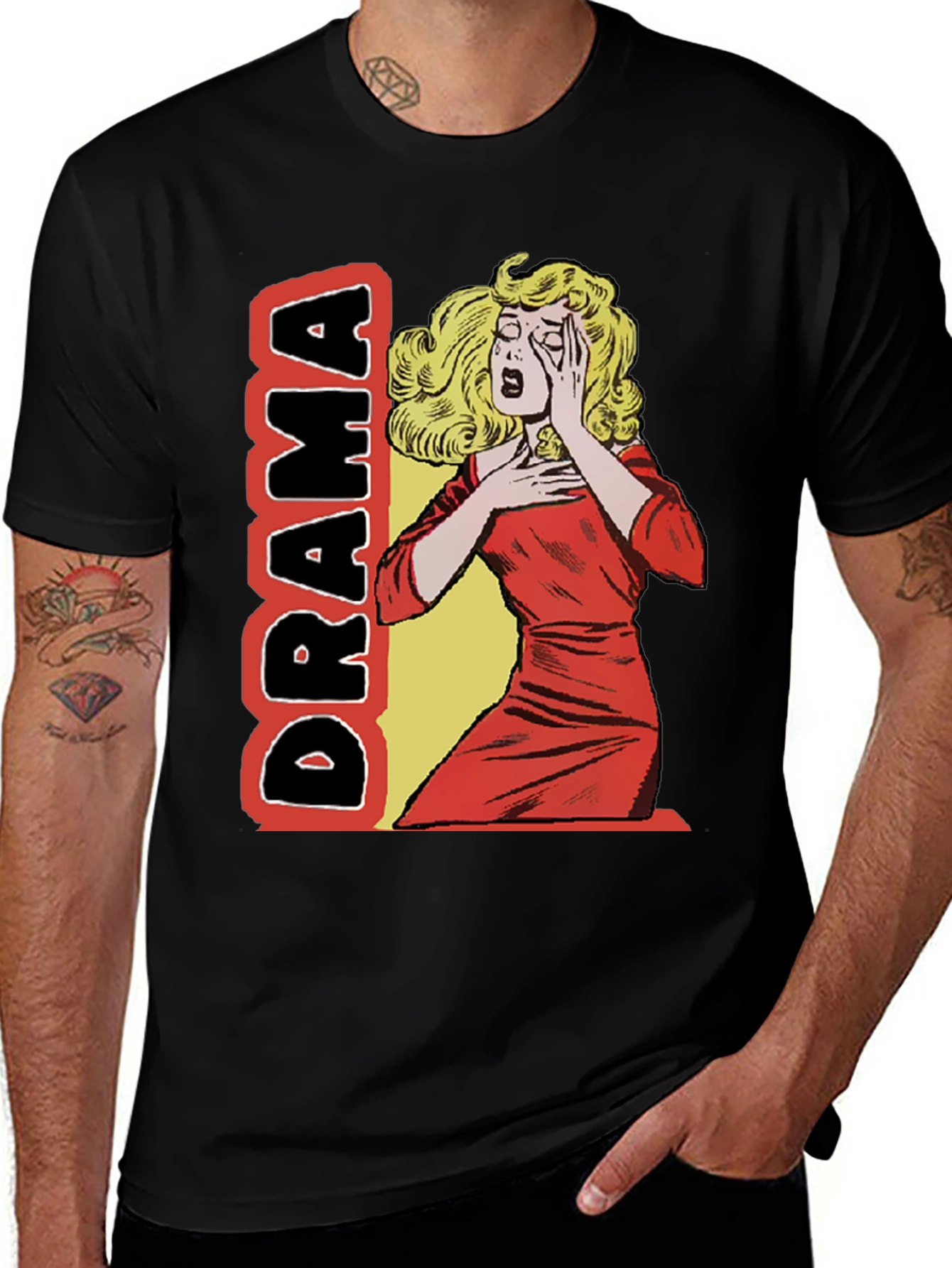 Drama Queen Graphic Tee - Black