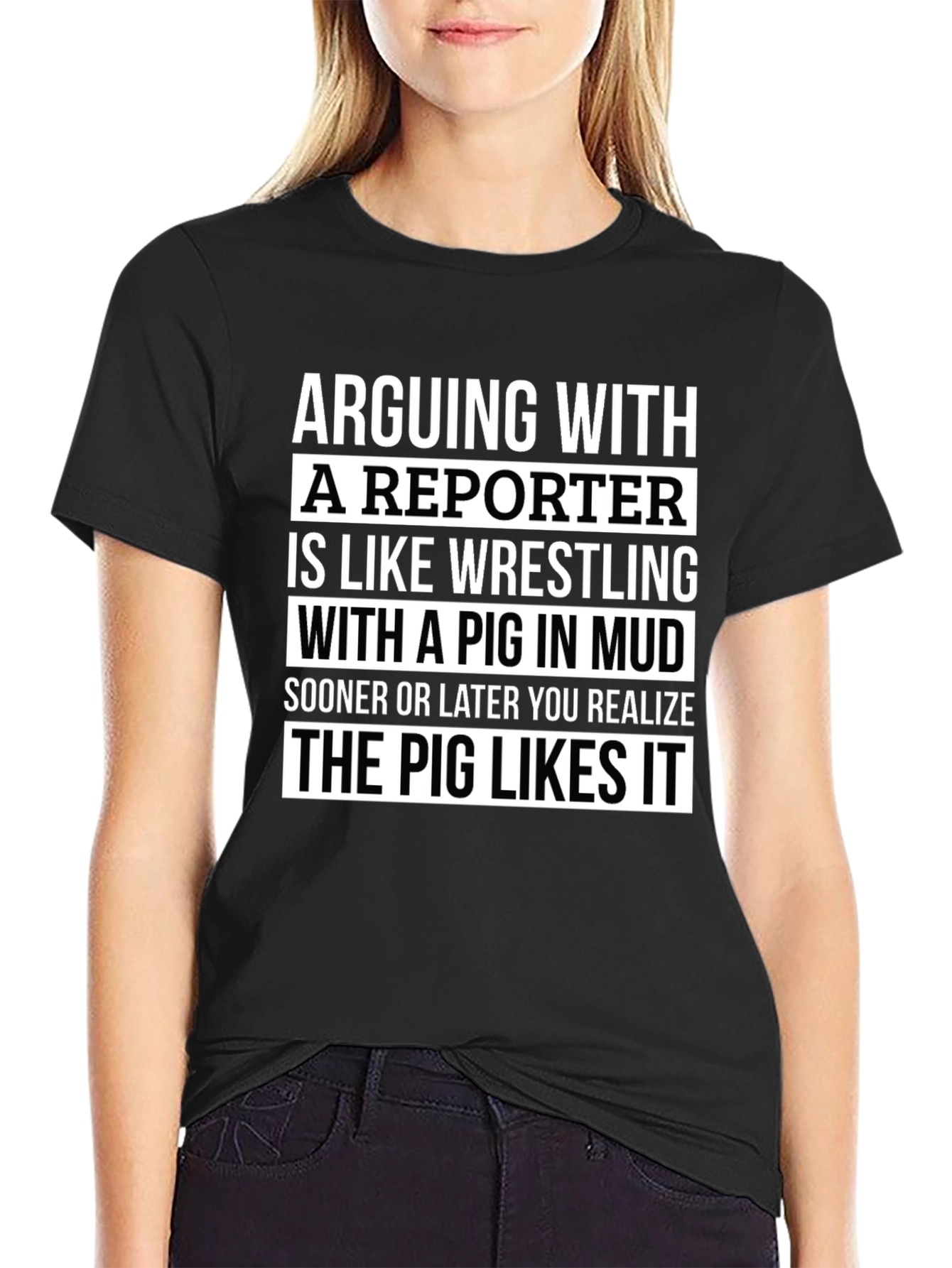 Arguing with a Reporter T-Shirt