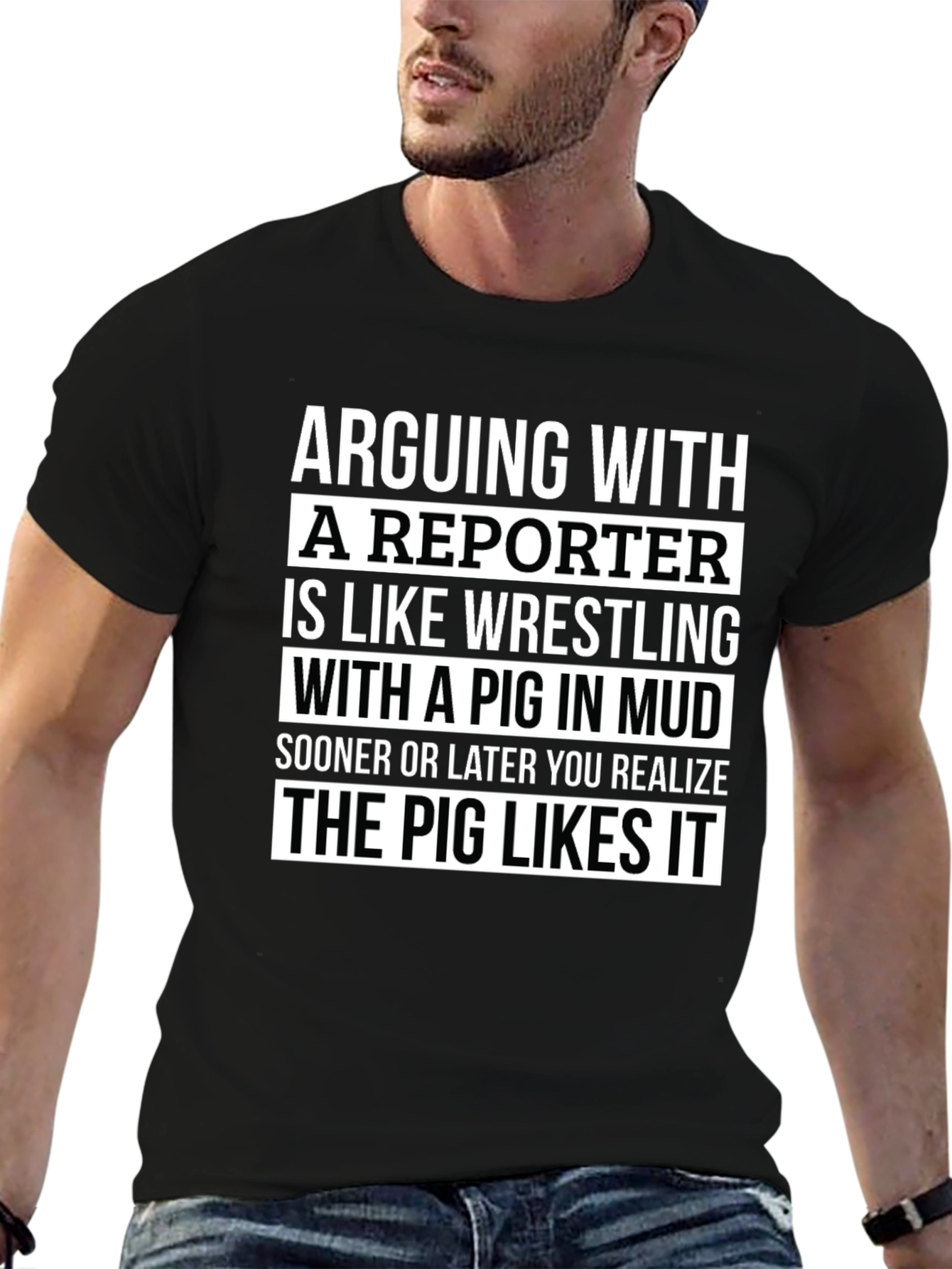Arguing with a Reporter T-Shirt