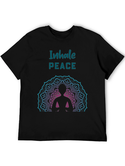 Inhale Peace Graphic Tee - Relaxed Fit