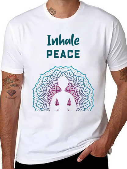 Inhale Peace Graphic Tee - Relaxed Fit