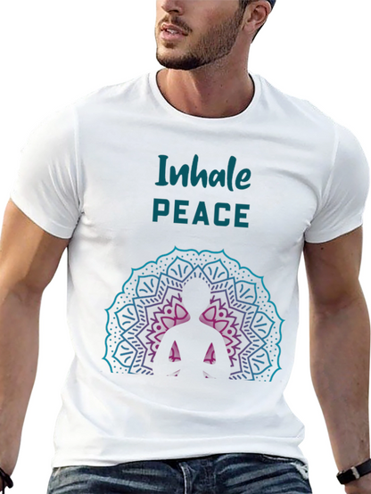 Inhale Peace Graphic Tee - Relaxed Fit