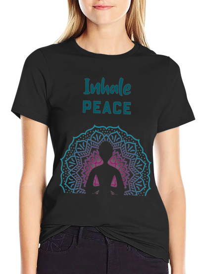 Inhale Peace Graphic Tee - Relaxed Fit