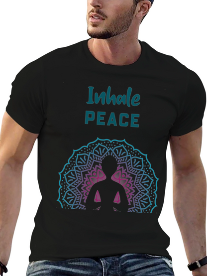Inhale Peace Graphic Tee - Relaxed Fit