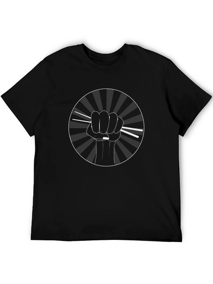 Chopstick Power T-Shirt - Black Graphic Tee