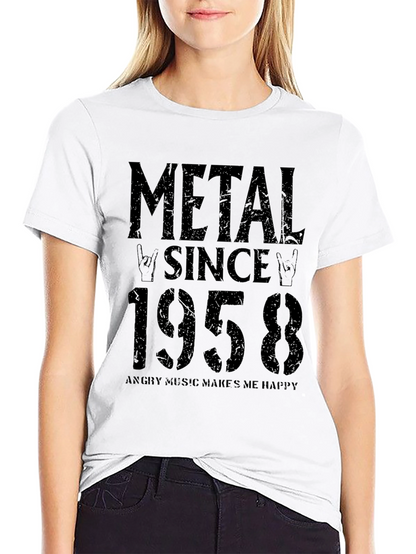 Metal Since 1958 Black T-Shirt