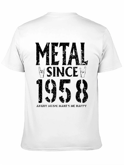 Metal Since 1958 Black T-Shirt