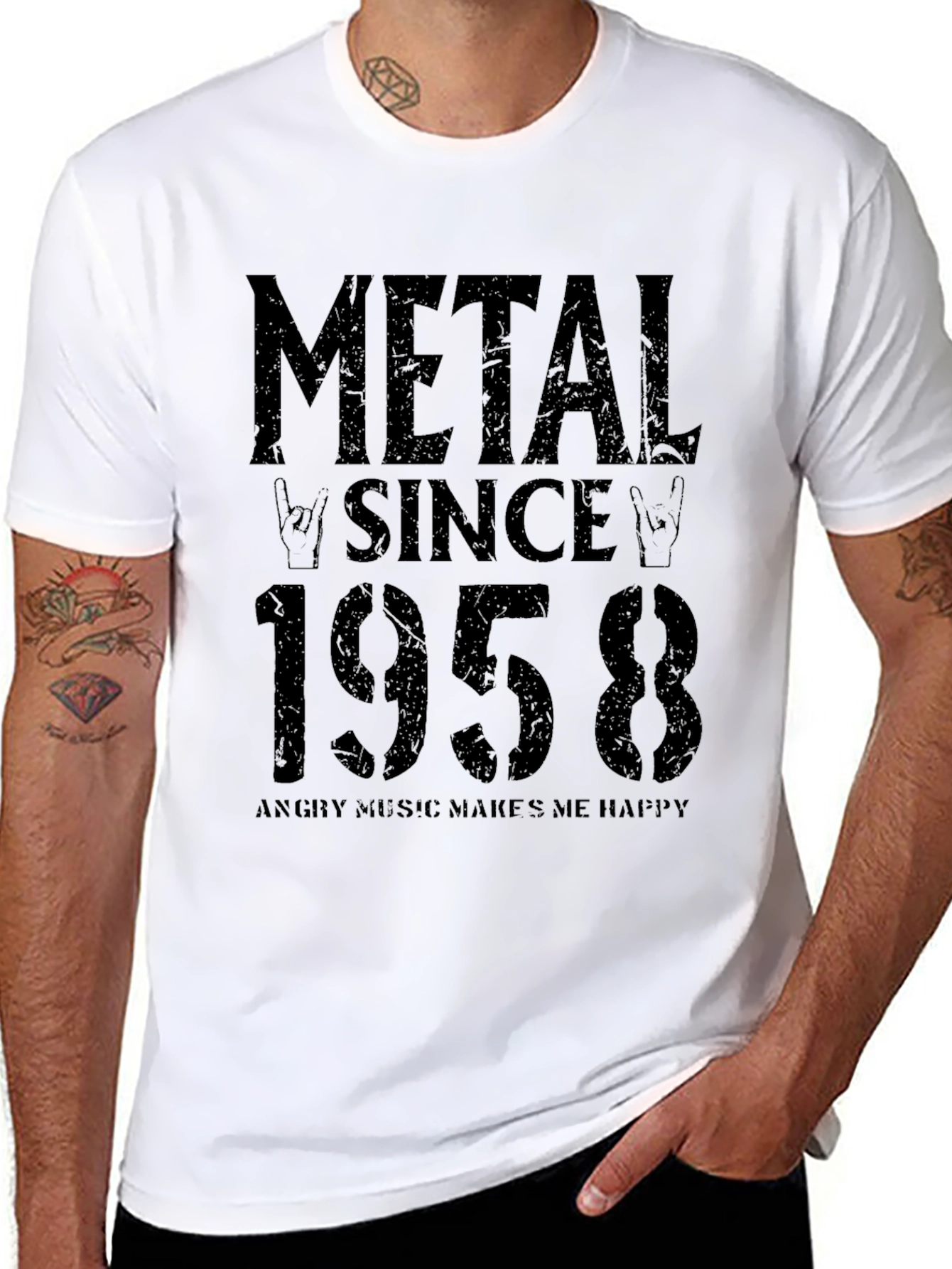Metal Since 1958 Black T-Shirt