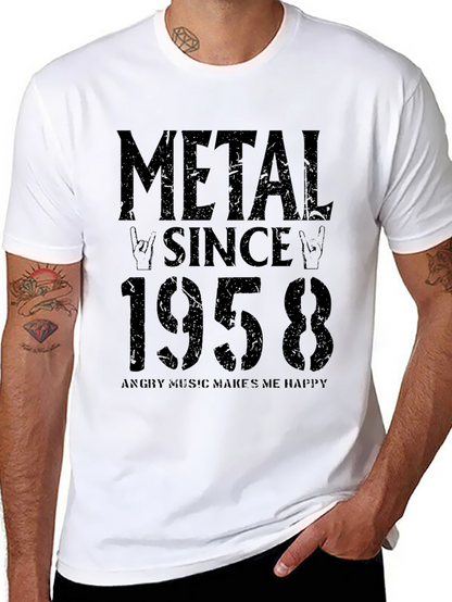 Metal Since 1958 Black T-Shirt