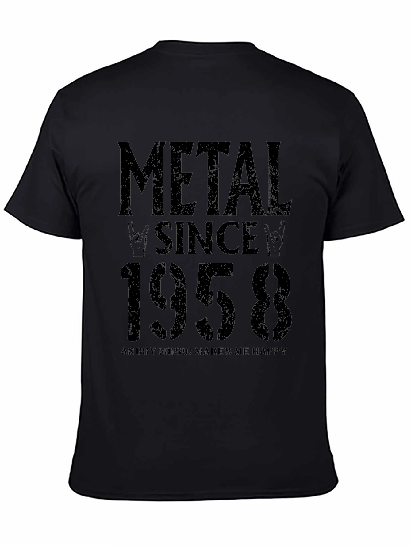 Metal Since 1958 Black T-Shirt