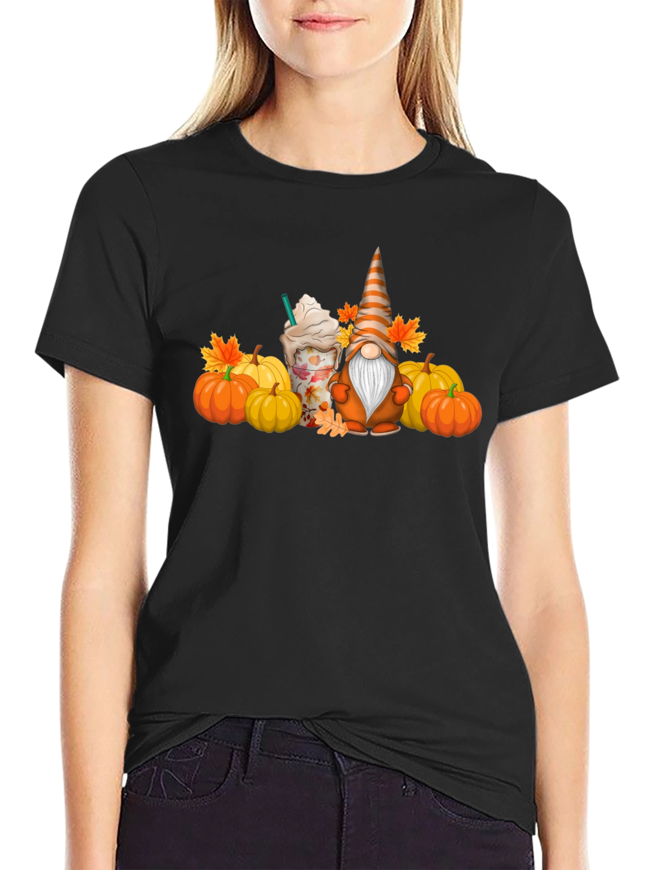 Autumn Gnome Pumpkin Spice T-Shirt