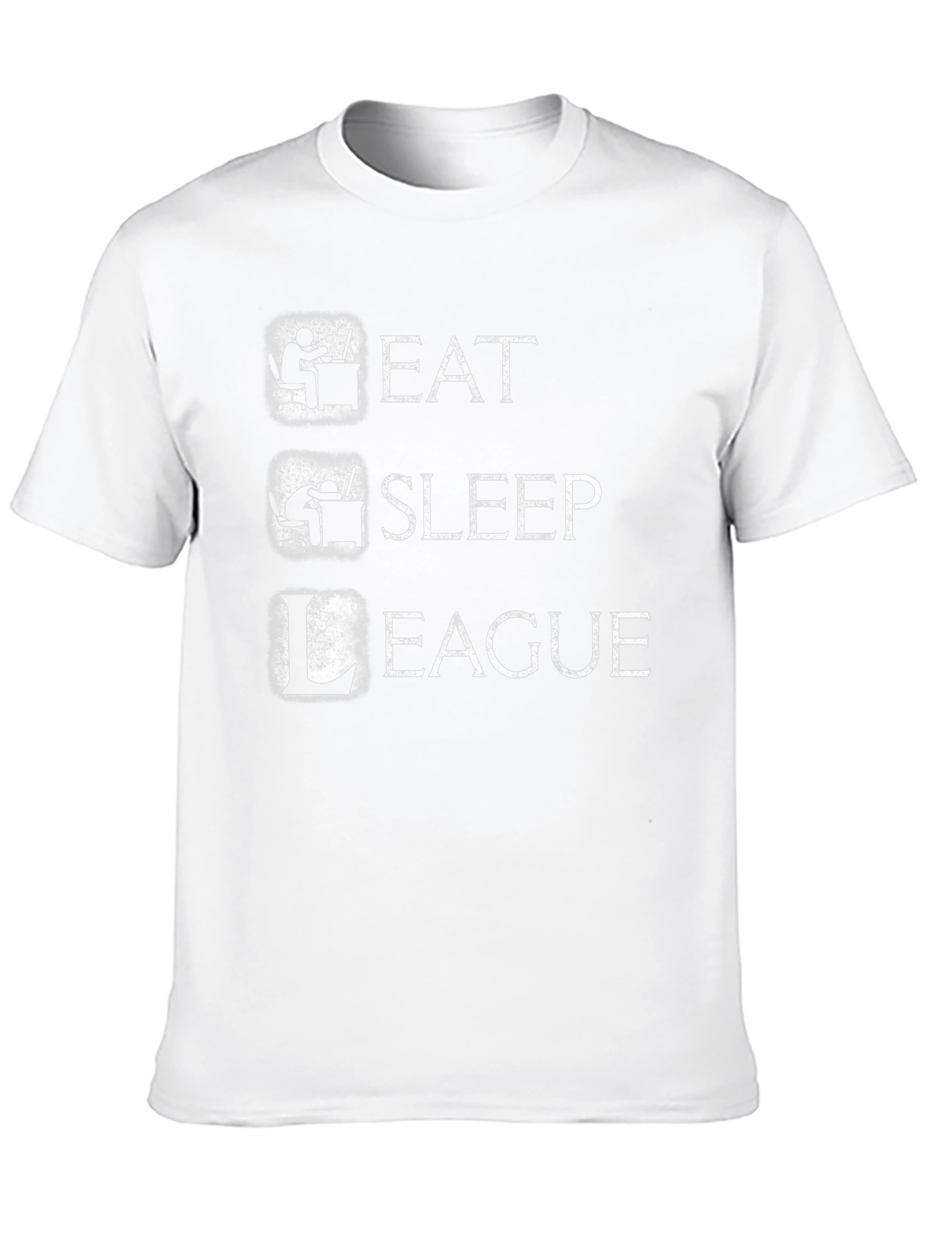 Eat Sleep League Gamer T-Shirt - Black Cotton Tee