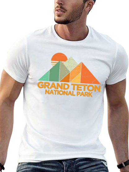 Grand Teton National Park Retro Graphic Tee