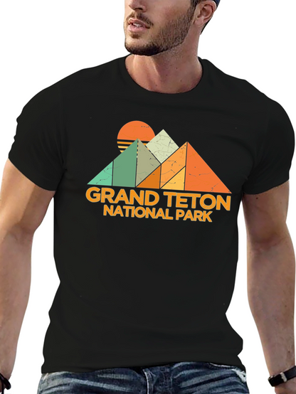 Grand Teton National Park Retro Graphic Tee