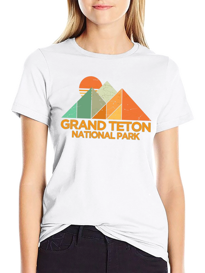 Grand Teton National Park Retro Graphic Tee