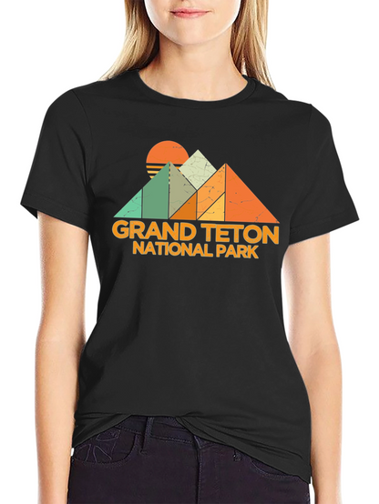 Grand Teton National Park Retro Graphic Tee