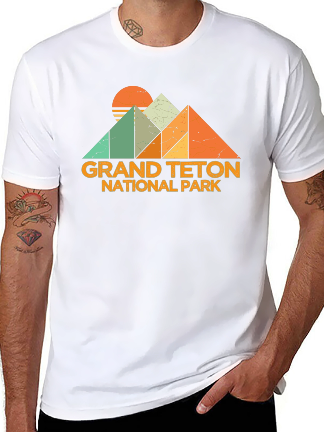 Grand Teton National Park Retro Graphic Tee
