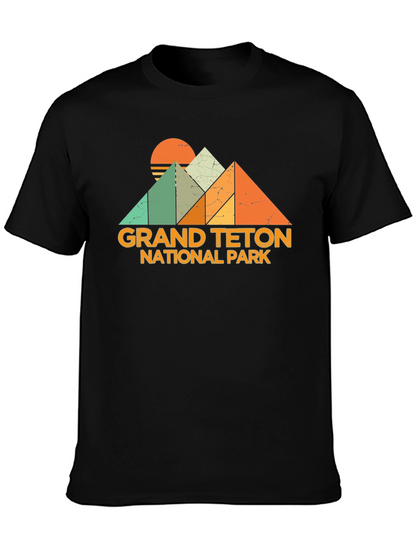 Grand Teton National Park Retro Graphic Tee