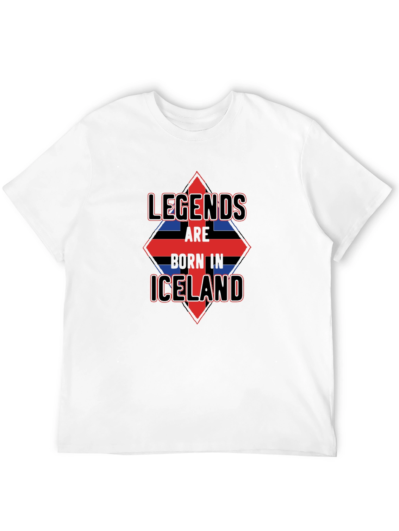 Legends Born in Iceland Mens T-Shirt