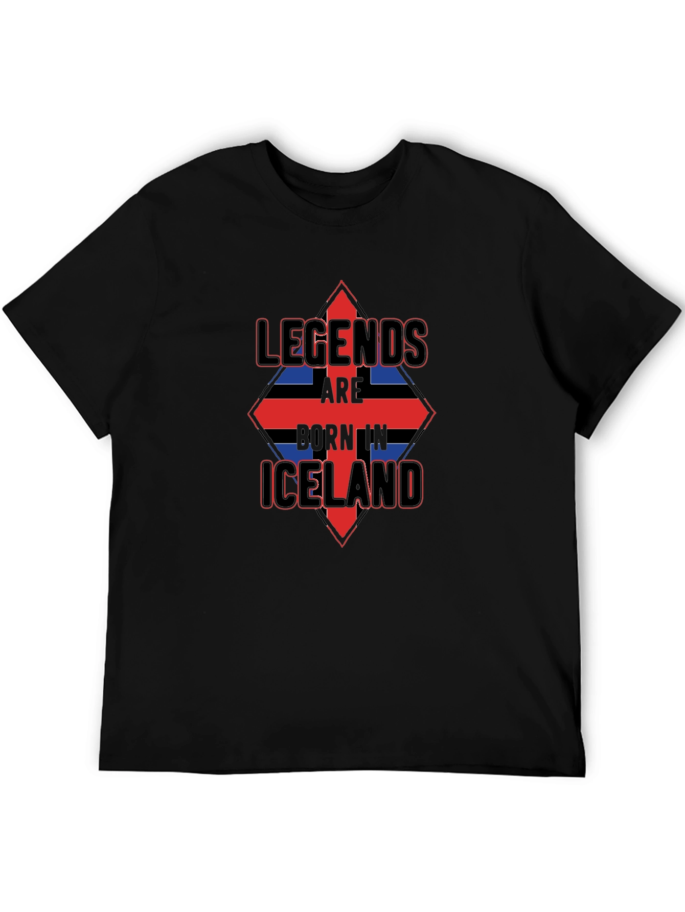 Legends Born in Iceland Mens T-Shirt