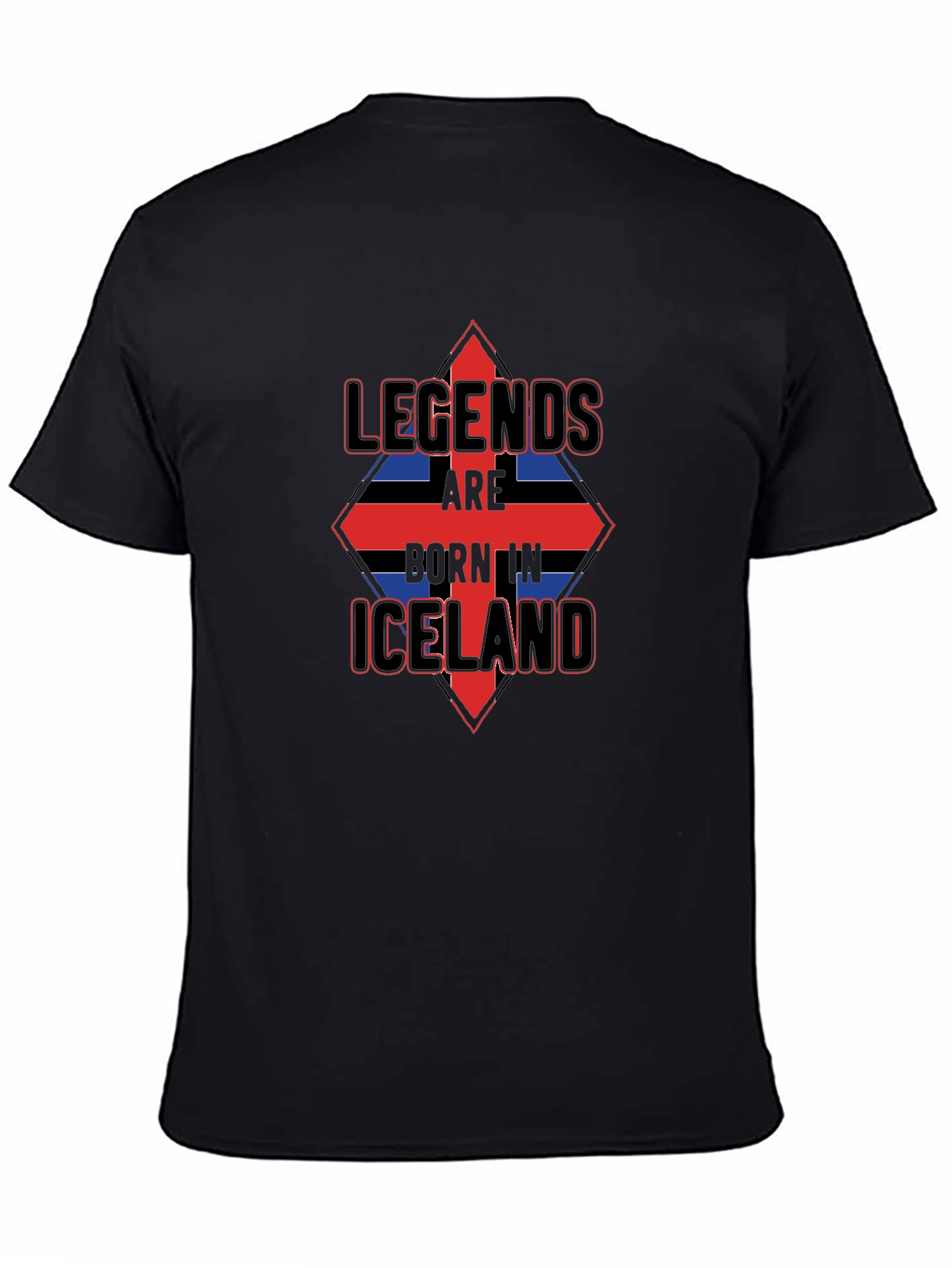 Legends Born in Iceland Mens T-Shirt