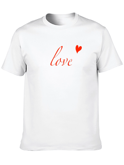 Love Heart Graphic Tee - Stylish Black T-Shirt