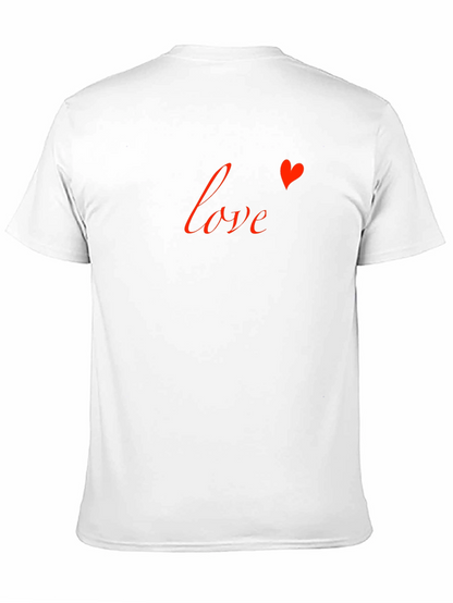 Love Heart Graphic Tee - Stylish Black T-Shirt