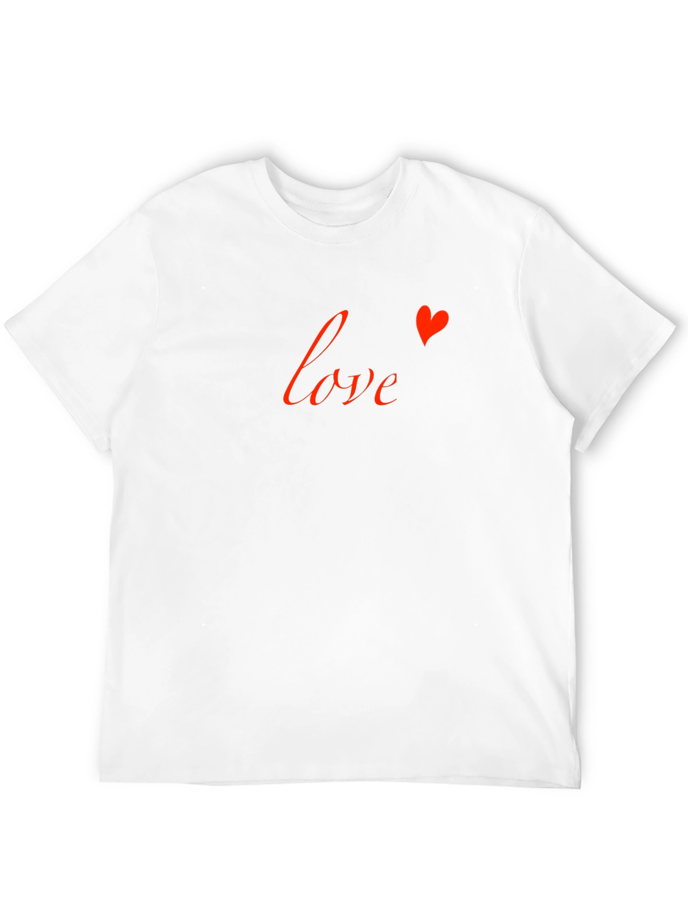 Love Heart Graphic Tee - Stylish Black T-Shirt