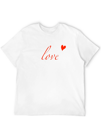 Love Heart Graphic Tee - Stylish Black T-Shirt