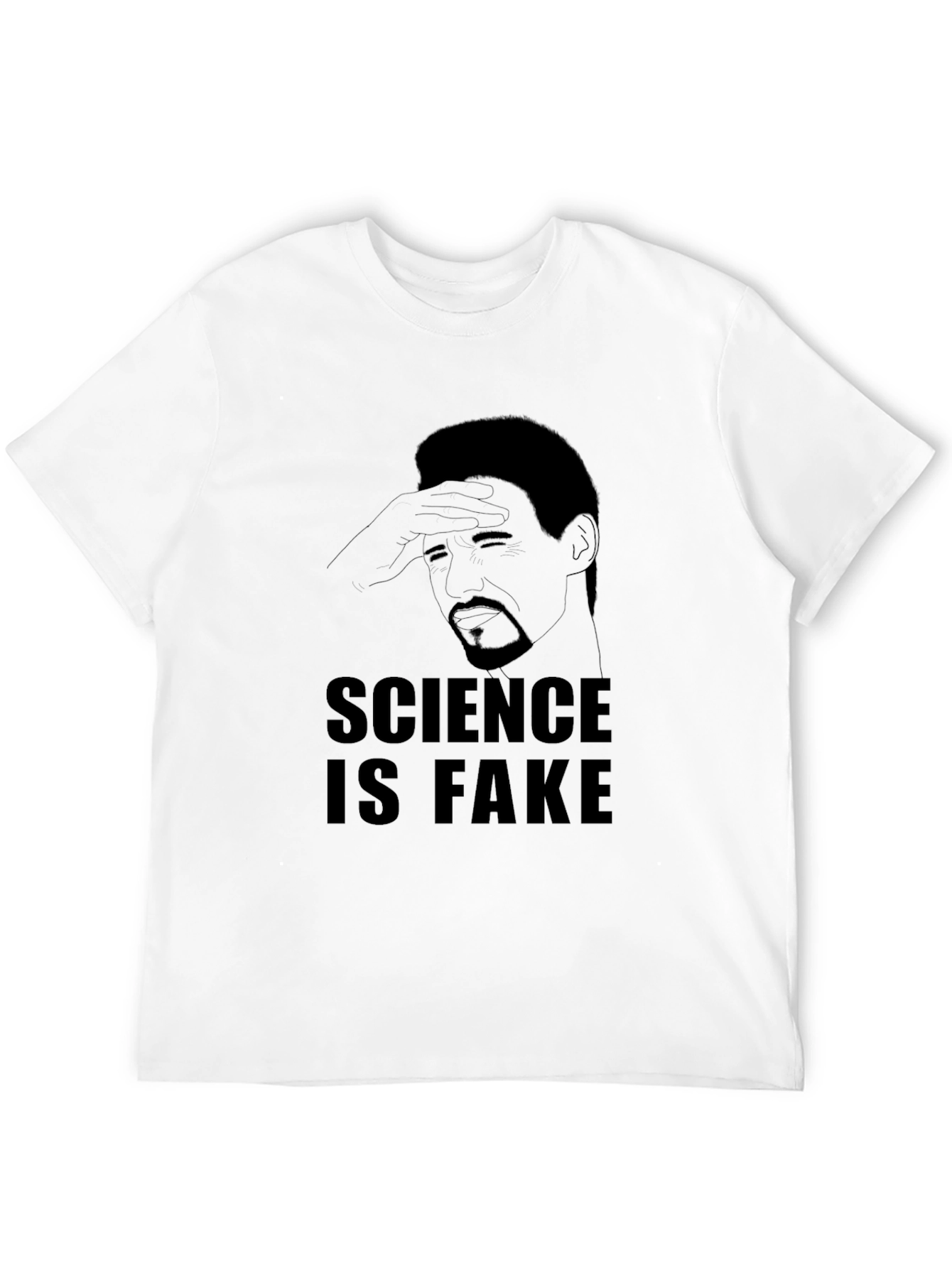 Science is Fake Graphic Tee - Mens Black T-Shirt