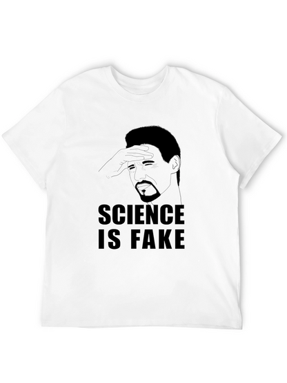 Science is Fake Graphic Tee - Mens Black T-Shirt