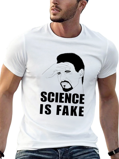 Science is Fake Graphic Tee - Mens Black T-Shirt