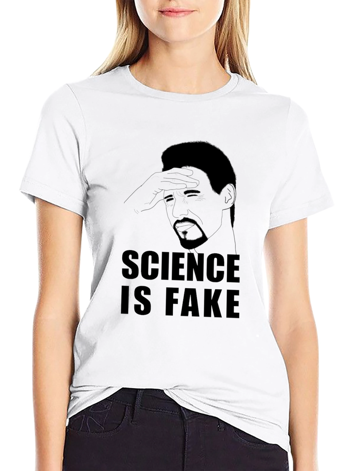 Science is Fake Graphic Tee - Mens Black T-Shirt
